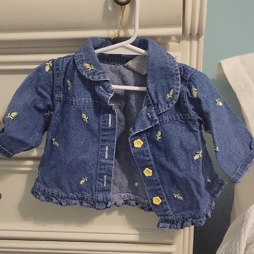 Baby Girls Denim Jacket - 12M, VGUC